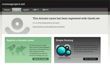 Tablet Screenshot of cronosproject.net